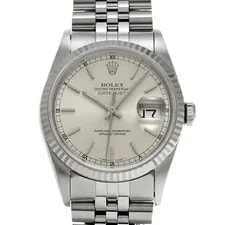 Rolex — Rolex Datejust 16234 Silver Dial Stainless Steel Automatic 36mm #W1698 — Watch — resale