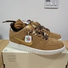 ’s Size 6.5 - Nike SB Dunk Low Pro QS Flax Honeycomb IO9508-200 3