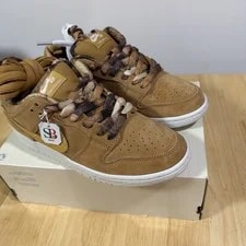 ’s Size 6.5 - Nike SB Dunk Low Pro QS Flax Honeycomb IO9508-200 4