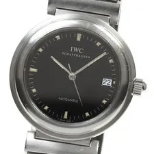 IWC Schaffhausen DA Vinci SL IW352806 37mm SS Black Dial Automatic Date #C535 2