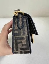 Fendi Baguette Mini Monogram Chain Crossbody 4