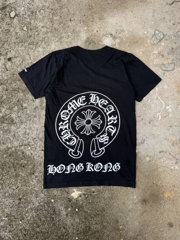 Chrome Hearts — Hearts Hong Kong Horseshoe Cross Logo Tee — streetwear — resale