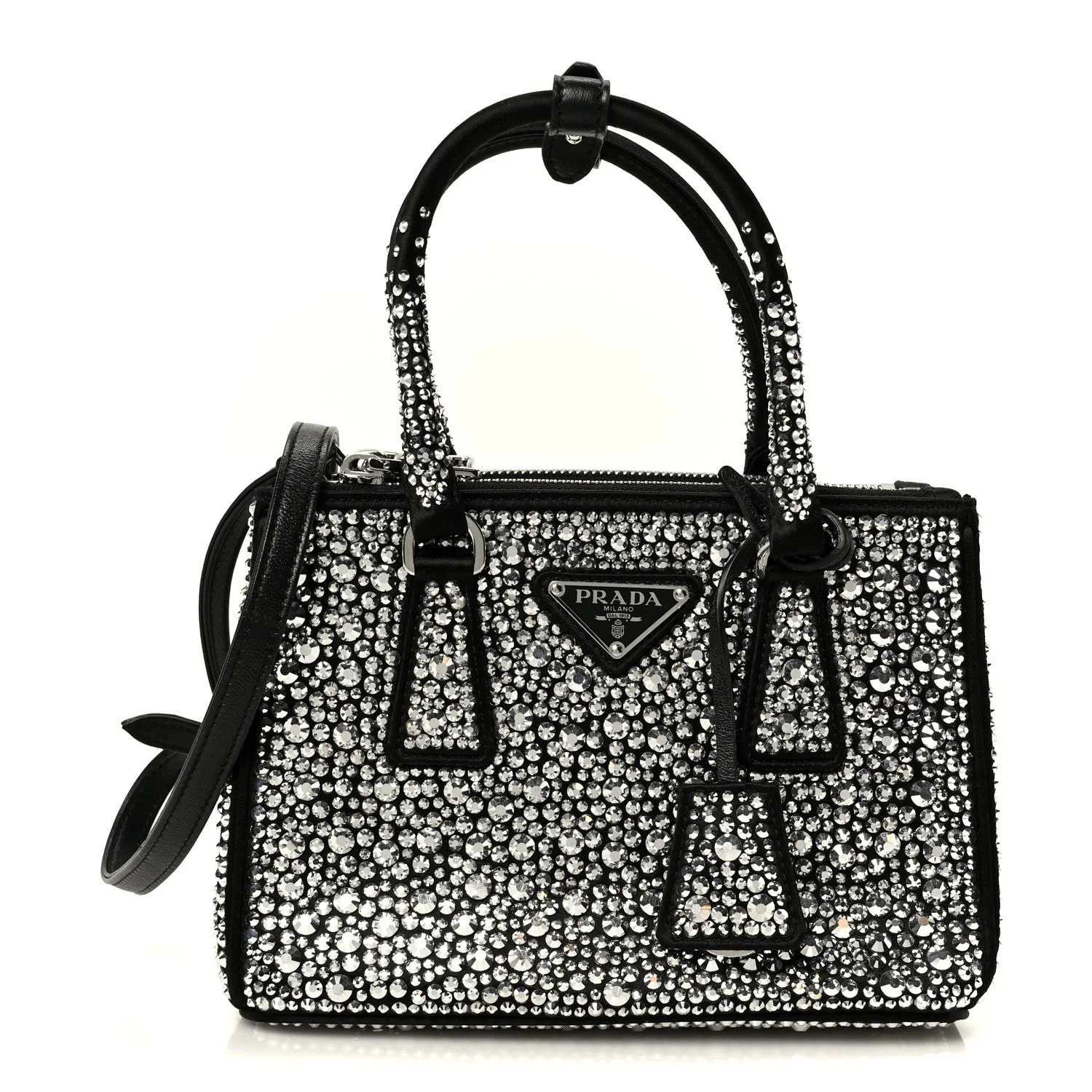 Prada — Mini Galleria Double Zip Metal — Handbag — resale