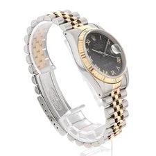 Rolex Datejust 16233 Black Pyramid Rome L Number Second Hand 3