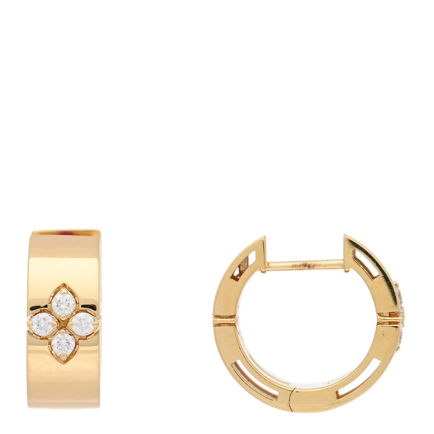Roberto Coin — 18K Yellow Gold Small Love in Verona Hoop — Jewelry — resale
