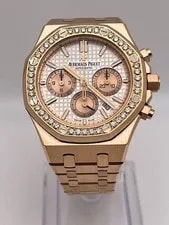 Audemars Piguet Royal Oak 26315OR.OO.1256OR.01 Chronograph Rose Gold Silver Dial 2