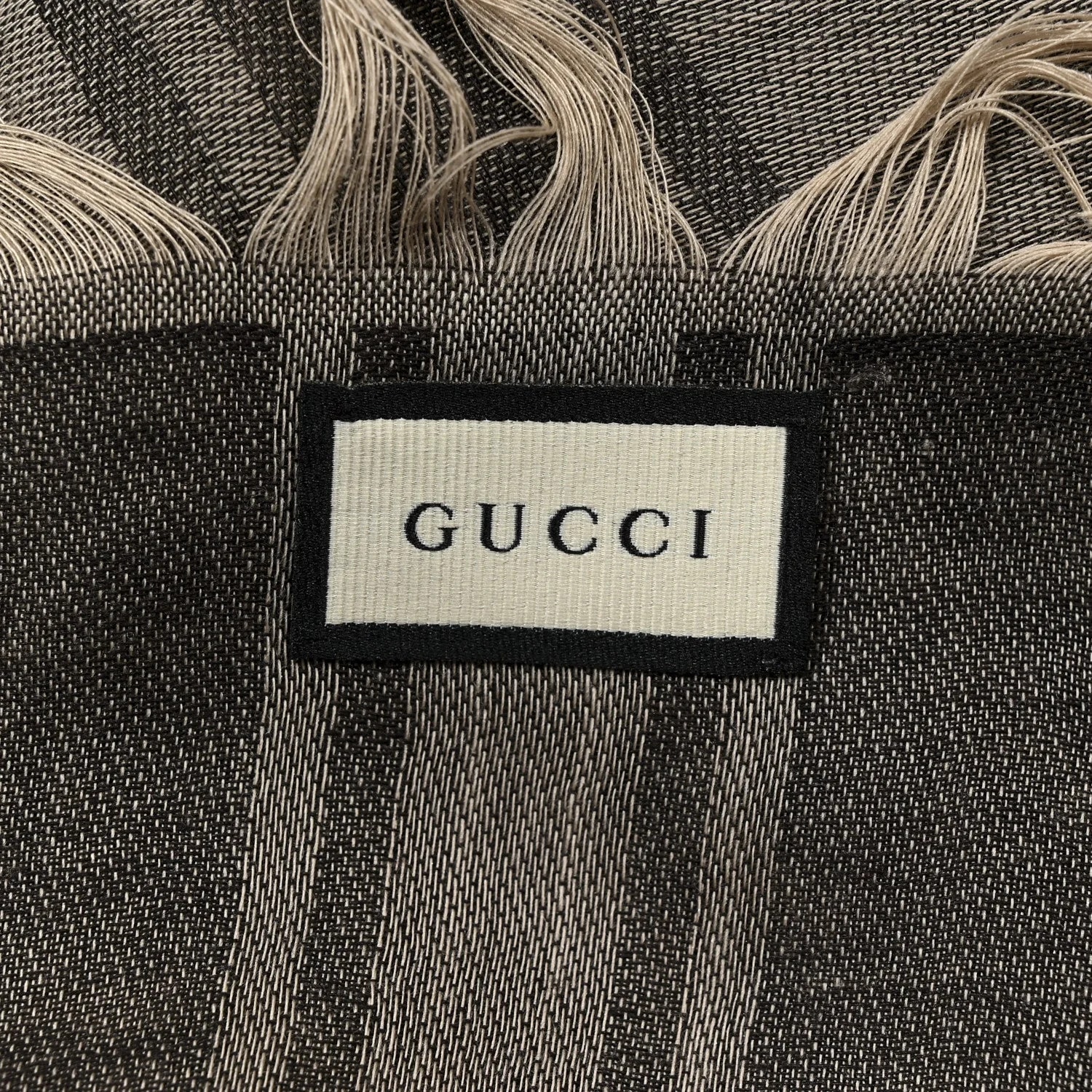 GG Plaid Surviee Shawl Dark 4