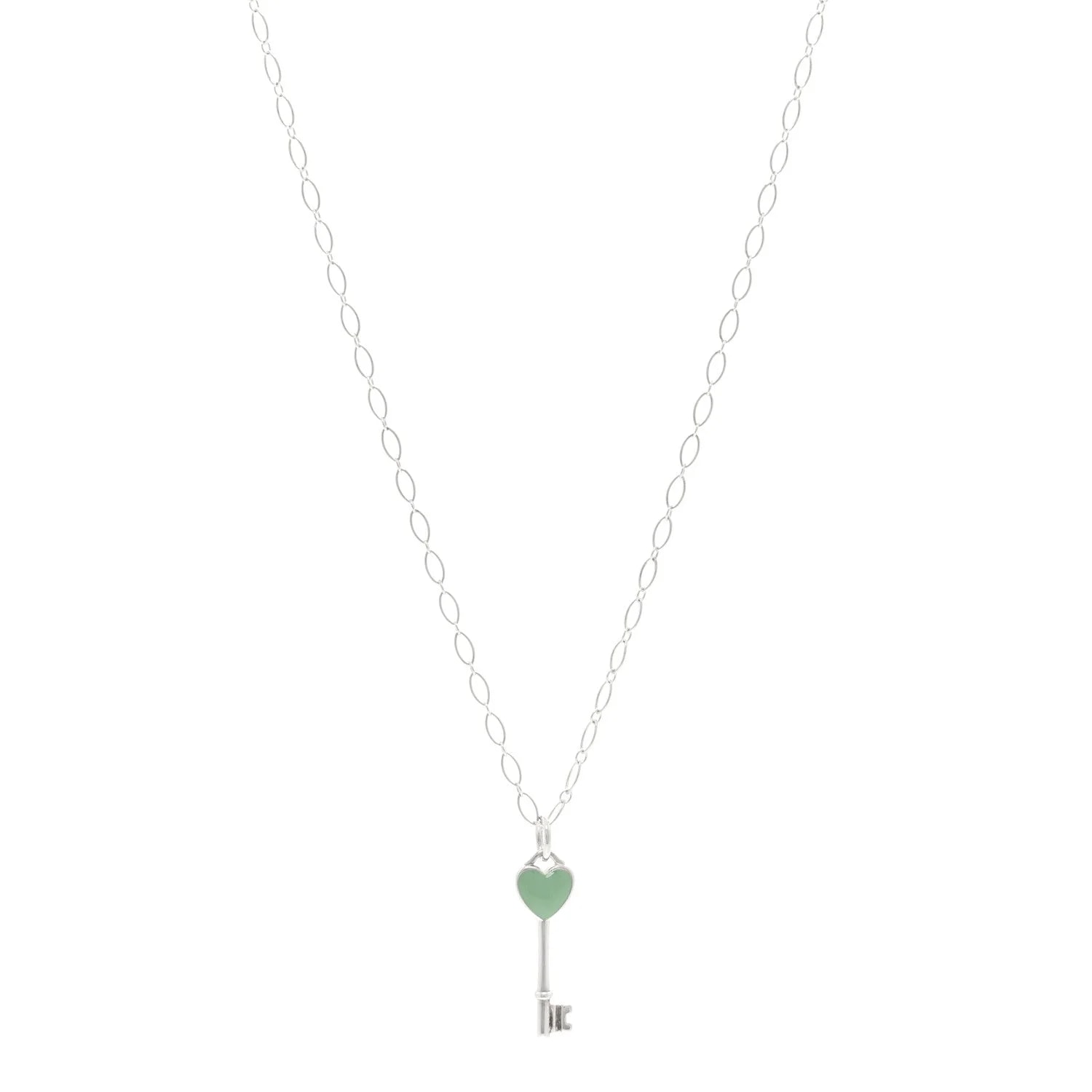 Tiffany & Co. — Enamel Heart Key — Jewelry — resale