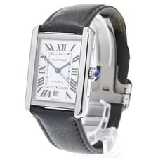Cartier Tank Solo XL WSTA0029 Date Silver Dial Automatic Watch_942740 2