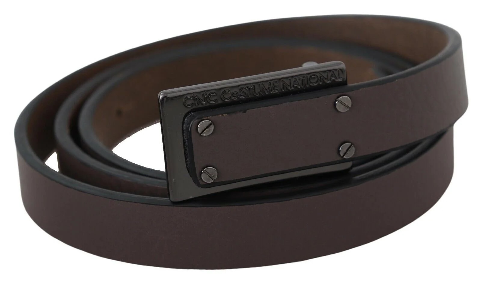 Costume National — Costume National Tactical Logo Screw Buckle Belt — Accessory — resale