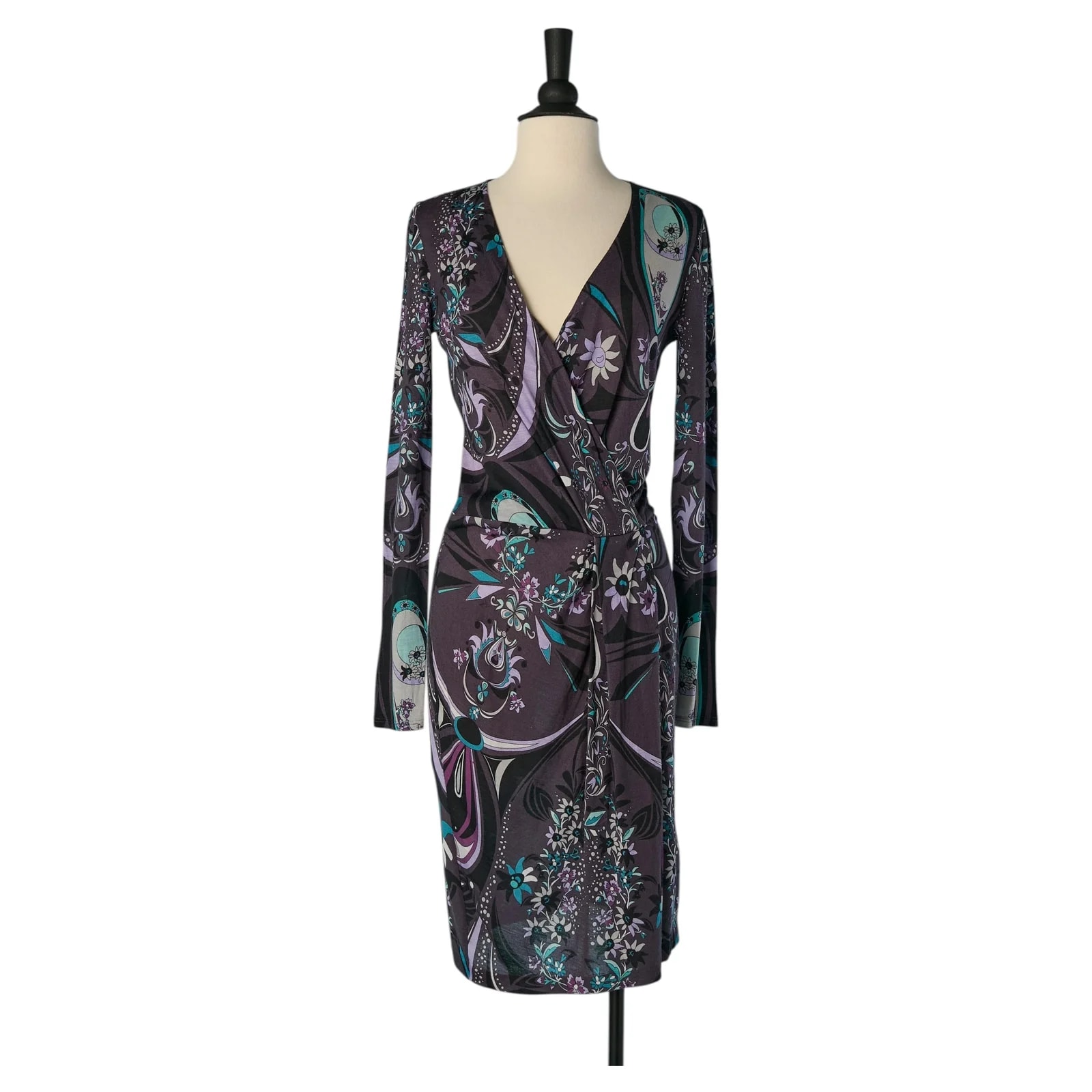 Emilio Pucci — Wrapped Printed and Printed Dress — Clothing — resale