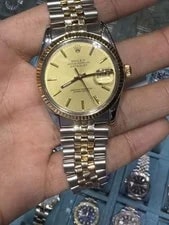 Rolex Datejust 36 Champagne Stick Dial on Jubilee 16013 With Box 2