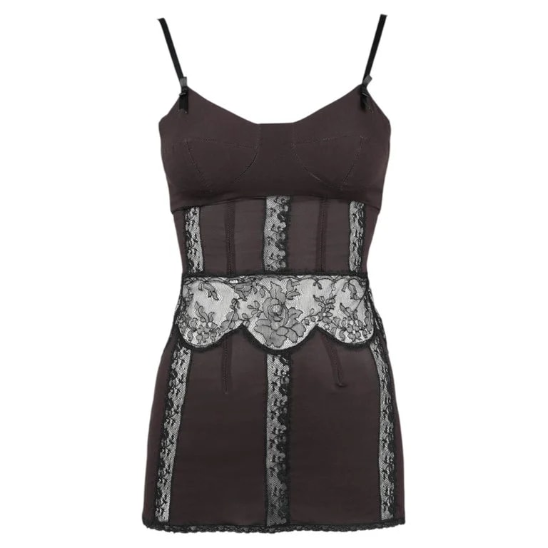 Dolce & Gabbana — Dolce & Gabbana F/W 2002 Runway Lace Corset Top — Clothing — resale