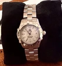 TAG Heuer — Authentic TAG Heuer Aquaracer Mother of Pearl Full Set WAF1414 — Watch — resale