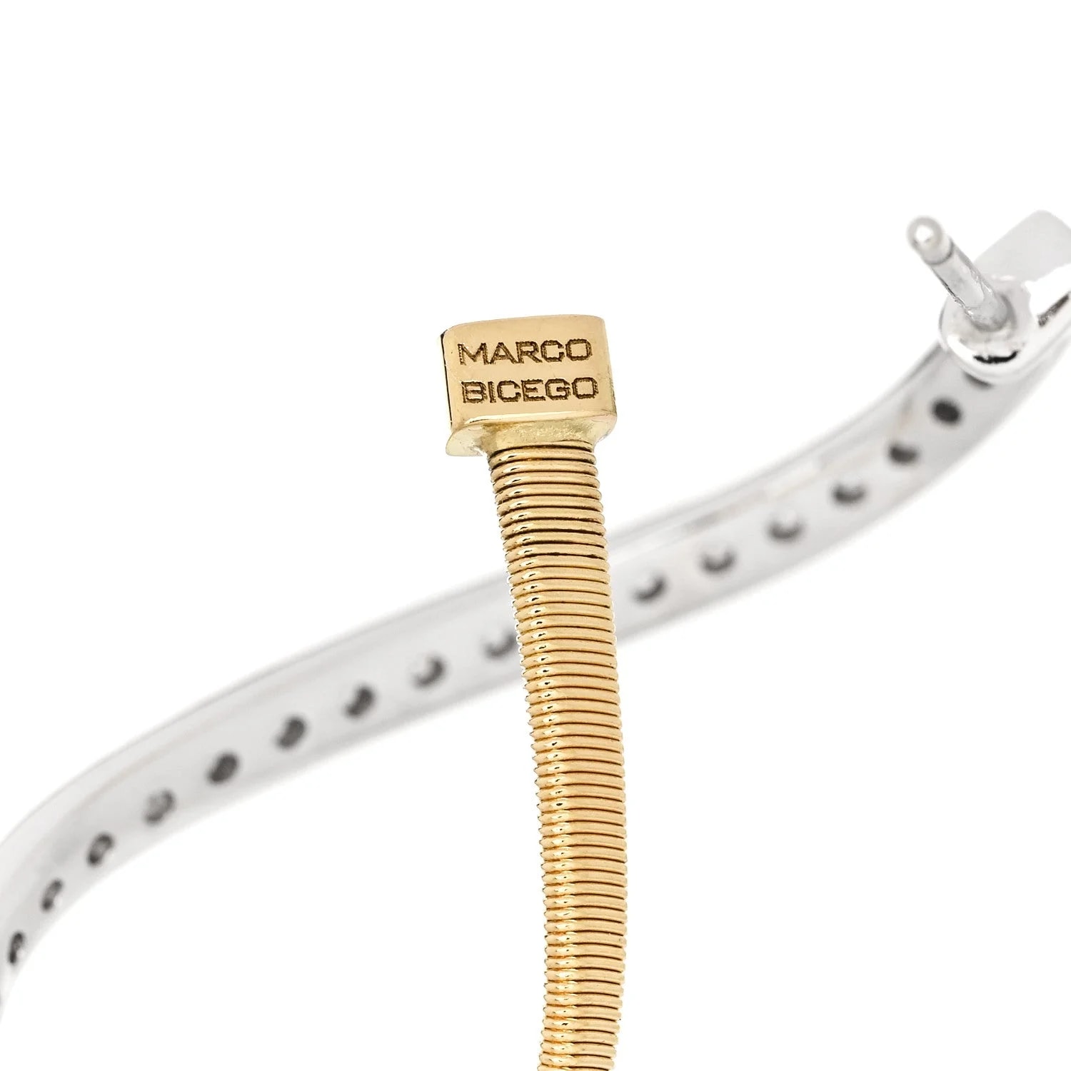 18K White Gold Marrakech Coil Hoop 4