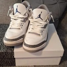 Jordan — Jordan Air 3 Mid Top Lace-Up Elephant Print — Sneaker — resale