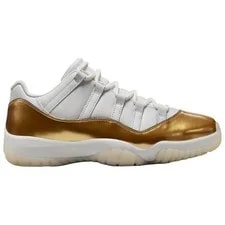 Jordan Air 11 Low Top Basketball Shoes White Gold AH7860-102 2