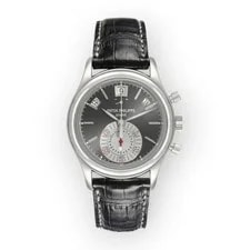 Patek Philippe — Patek Philippe Annual Calendar Chronograph Gray Dial Platinum Leather Strap 40mm — Watch — resale