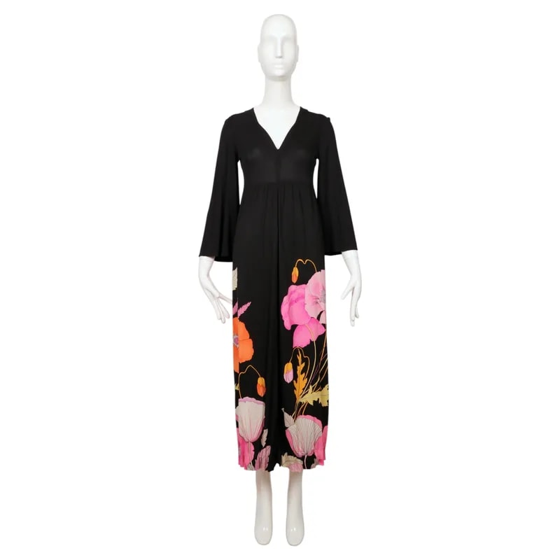 Leonard of Paris — 1970s Leonard of Paris Floral Printed Dress — Clothing — resale