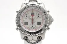 TAG Heuer S/el S29.006M White Chronograph Quartz 200M From Japan 4