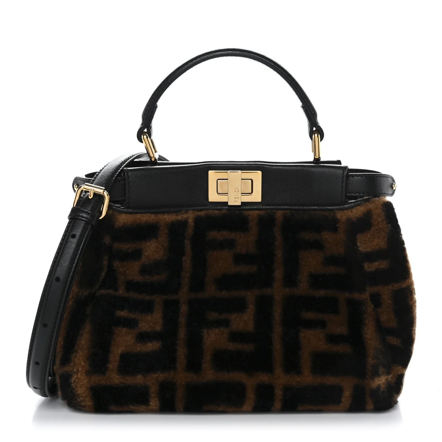 Fendi — Macro 1974 Mini Peekaboo Iconic Satchel — Handbag — resale