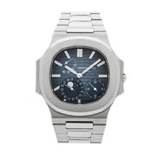 Patek Philippe — Patek Philippe Nautilus Moonphase Steel Auto 42mm Blue Bracelet 3712/1A-001 — Watch — resale