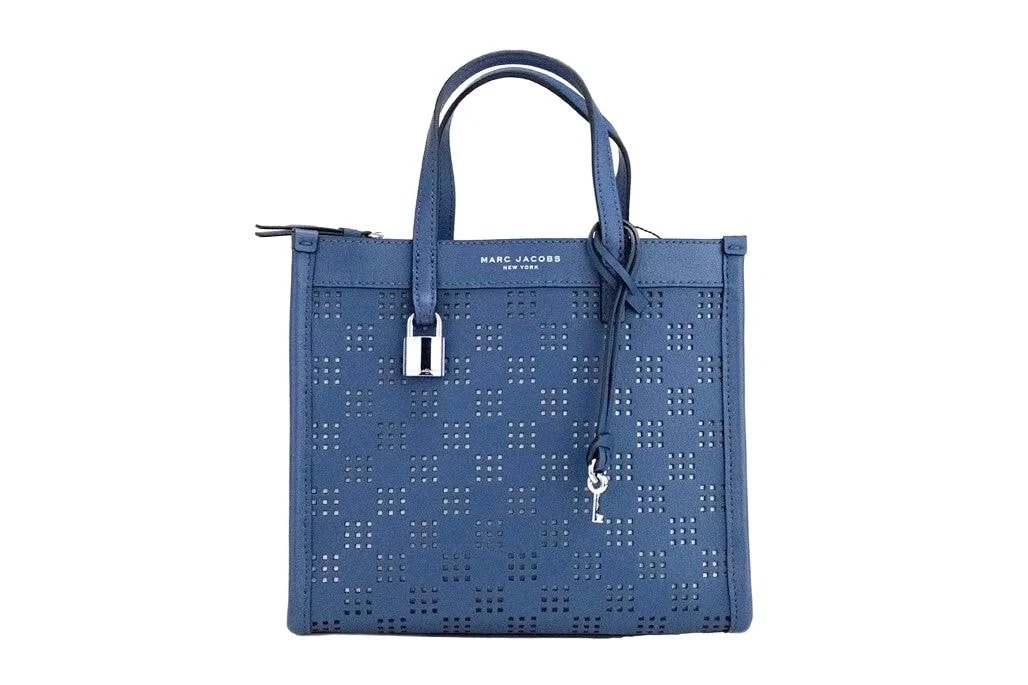 Marc Jacobs Mini Grind Sea Perforated Crossbody Tote Bag