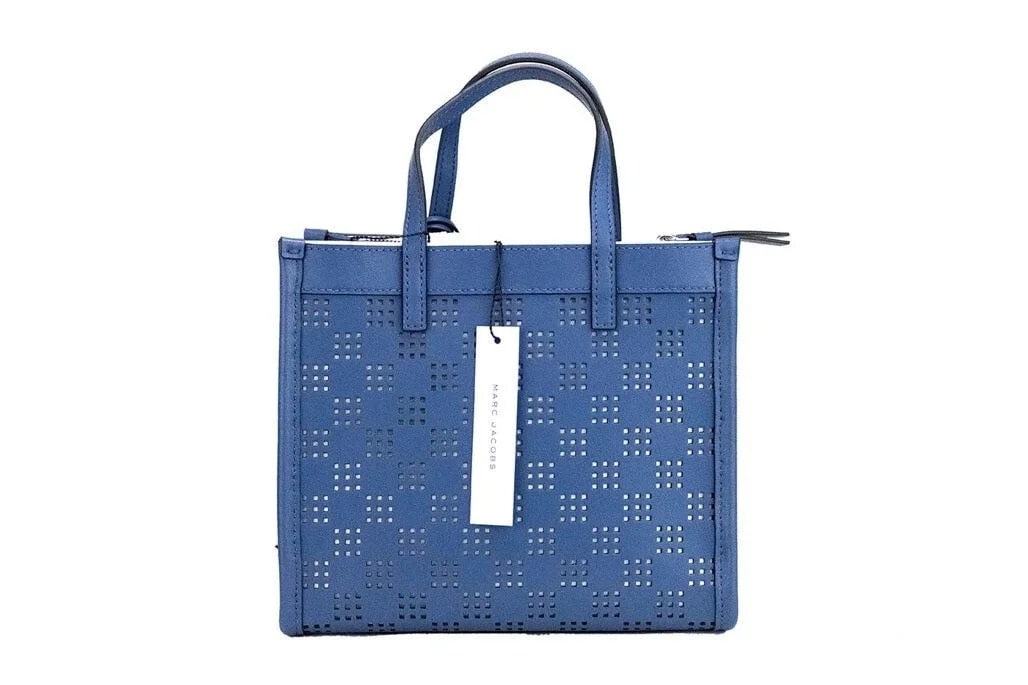 Marc Jacobs Mini Grind Sea Perforated Crossbody Tote Bag 2