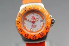【Near 】 TAG Heuer Formula1 373.508 Orange Dial Quartz Date 3
