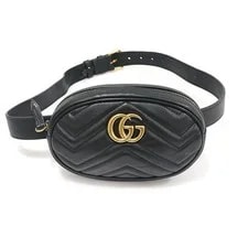 Gucci — Gucci Matelassé Chevron GG Marmont Belt 491294 157831316 — Handbag — resale