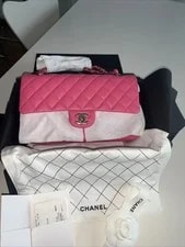 Chanel — 22K Chanel Medium Classic Double Flap Lghw New/receipt — Handbag — resale