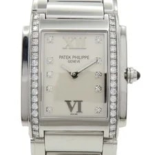 Patek Philippe — Patek Philippe Twenty 4 4910/10A-011 Quartz White Dial Stainless Steel — Watch — resale