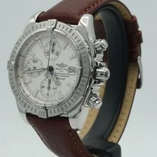 Breitling Chronomat Evolution A13356 White Bezel Chronograph 44mm Top Condition 4