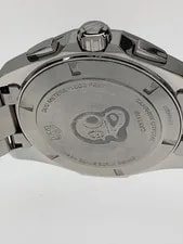 TAGHeuer Aquaracer Chronograph QZ SS Aluminum 43mm Analog Stainless BLU SLV 3