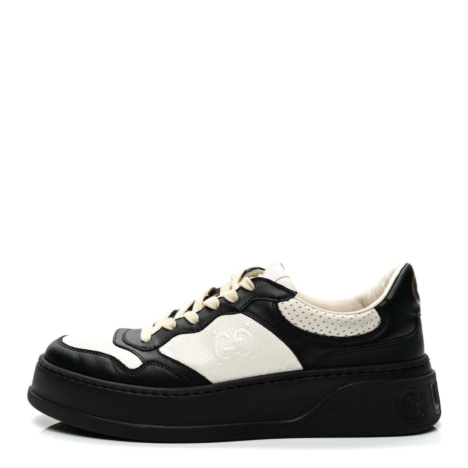 Gucci — GG Tennis Embossed Perforated Interlocking G 55mm 8.5 — Sneaker — resale
