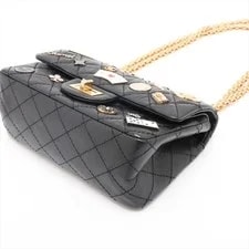 Chanel Matelasse 2.55 Calf Double Flap Double Chain Icon 3