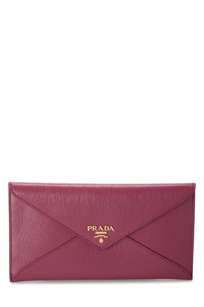 Prada — Vitello Move Envelope Wallet — Accessory — resale
