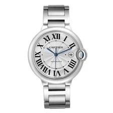 Cartier Ballon Bleu 42 Steel Silver Dial W69012Z4 2