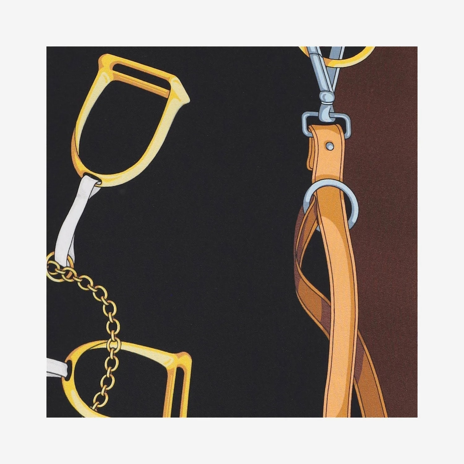 Gucci Equestrian Print Twill Scarf — Scarfs 3