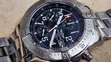Breitling Avenger Skyland 45mm Steel Automatic Black Chronograph A13380 3