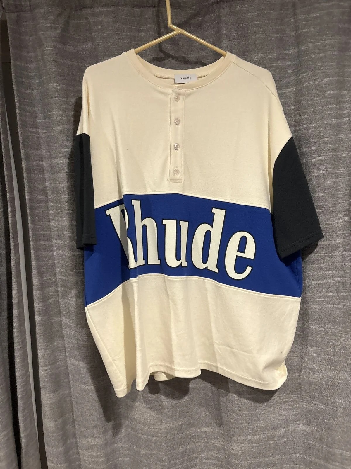 Rhude — Rhude Henley Panel Tee — streetwear — resale