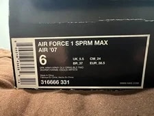 Size 6 - Nike Air Force 1 Sprm Max Air 07 Berlin NEW With BOX! 2