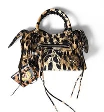 Balenciaga City Mini Leopard Print 2