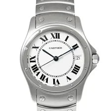 Cartier — Cartier Santos Rondo W20026K1 Automatic 33mm White — Watch — resale