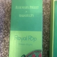 Audemars Piguet X Swatch AP Royal Pop Green Eight - & Papers - in Hand 3