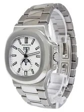 Patek Philippe Nautilus Steel Annual Calendar White Dial B/P '17 5726/1A 3