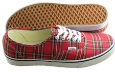 Vans Authentic Plaid Casual Skate Boat Shoes Size 10 NEW 2
