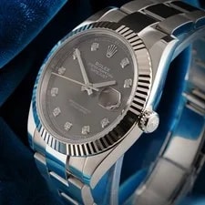 Rolex Datejust 41mm 126334 Slate Diamond Dial 18K White Gold Bezel Box & Card 3