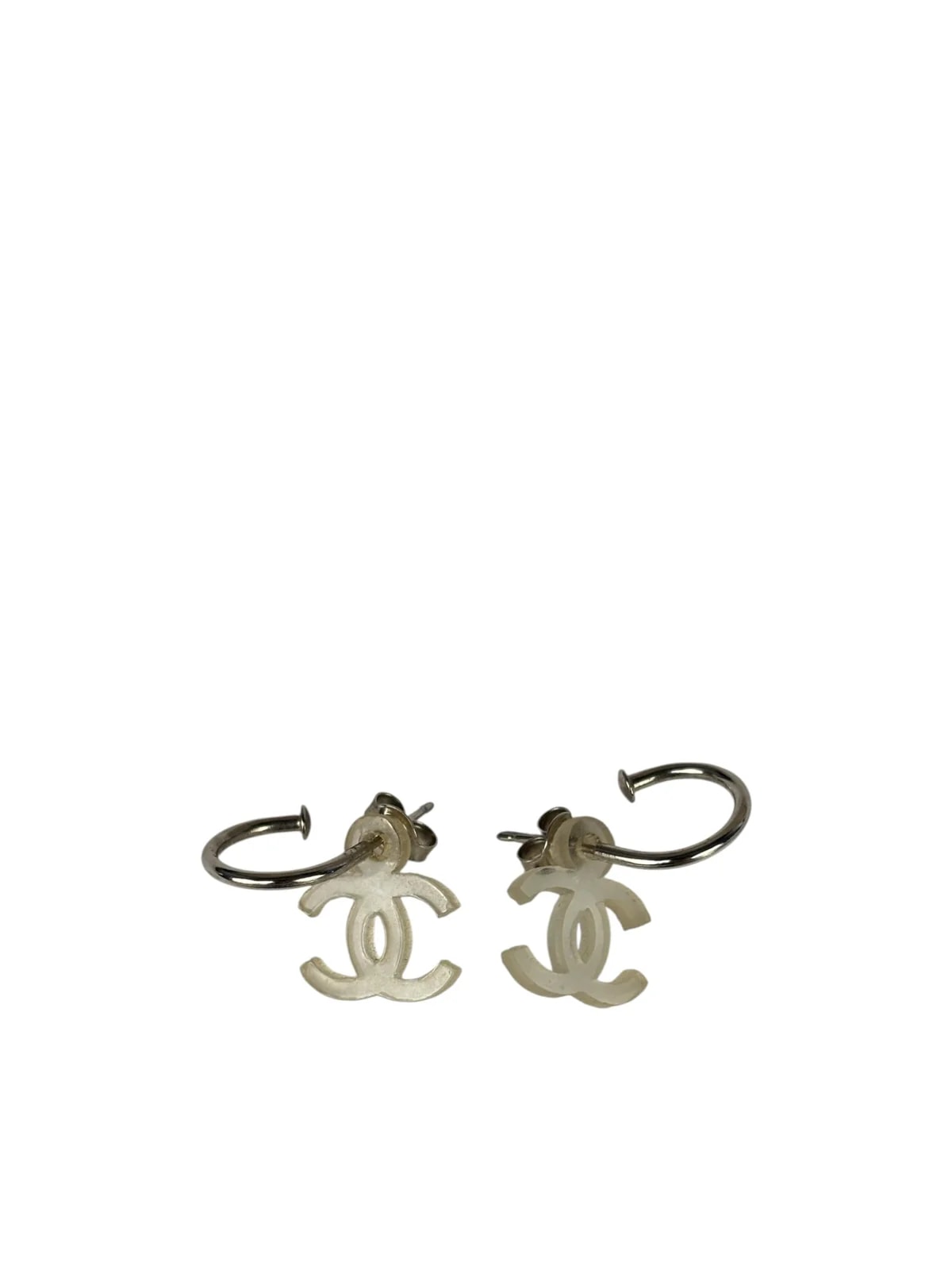 Chanel — Chanel -Tone Hoop CC Drop — Jewelry — resale