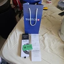 Swatch — Swatch X AP Royal Pop Audemars Piguet Ocho Negro in Hand Receipt and Paper — Watch — resale